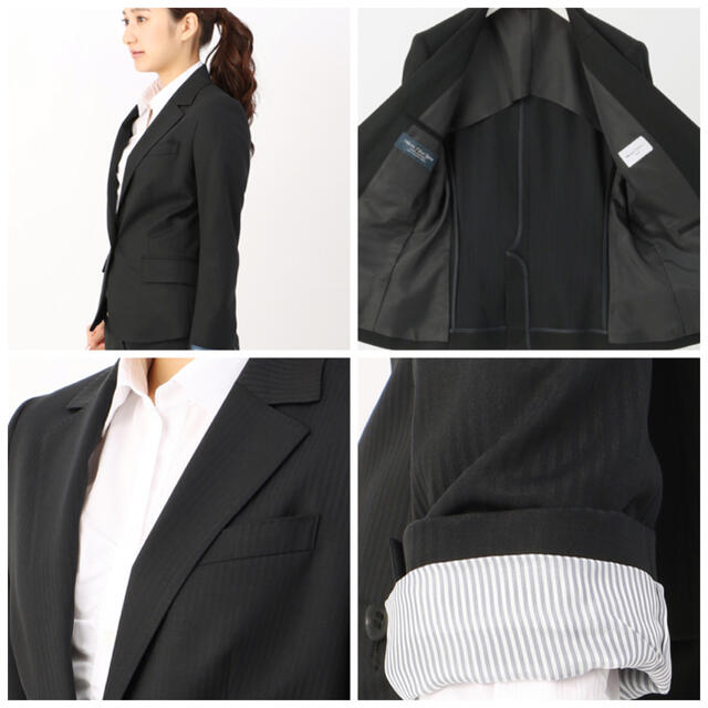 THE SUIT COMPANY(スーツカンパニー)の【ウォッシャブル・EASY STRETCH】シャドーストライプ柄スーツ レディースのフォーマル/ドレス(スーツ)の商品写真