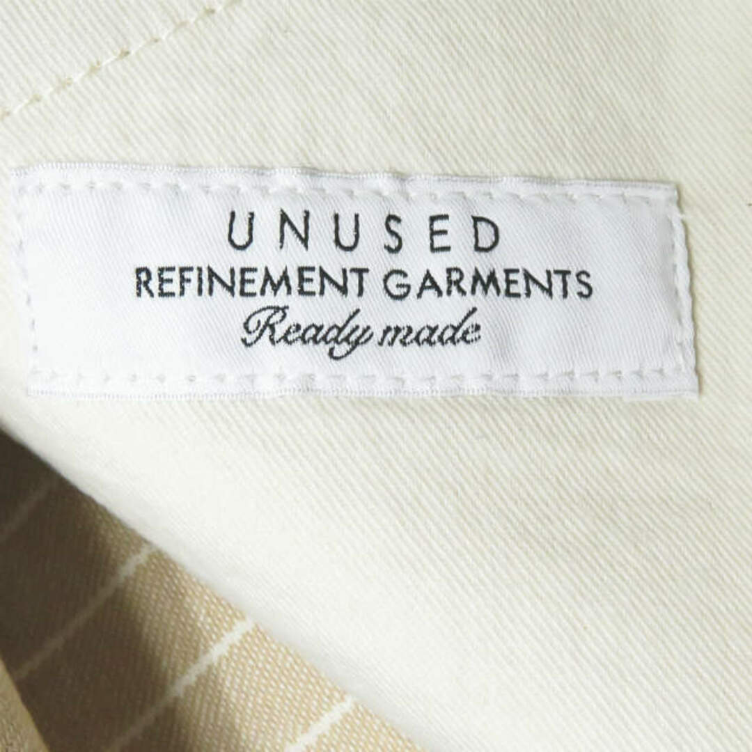 UNUSED(アンユーズド)のUNUSED アンユーズド 19SS 日本製 12oz stripe denim pants 12オンス ストライプデニムパンツ UW0757 3 Beige/White コットン 5ポケット ボトムス【新古品】【中古】【UNUSED】 メンズのパンツ(デニム/ジーンズ)の商品写真