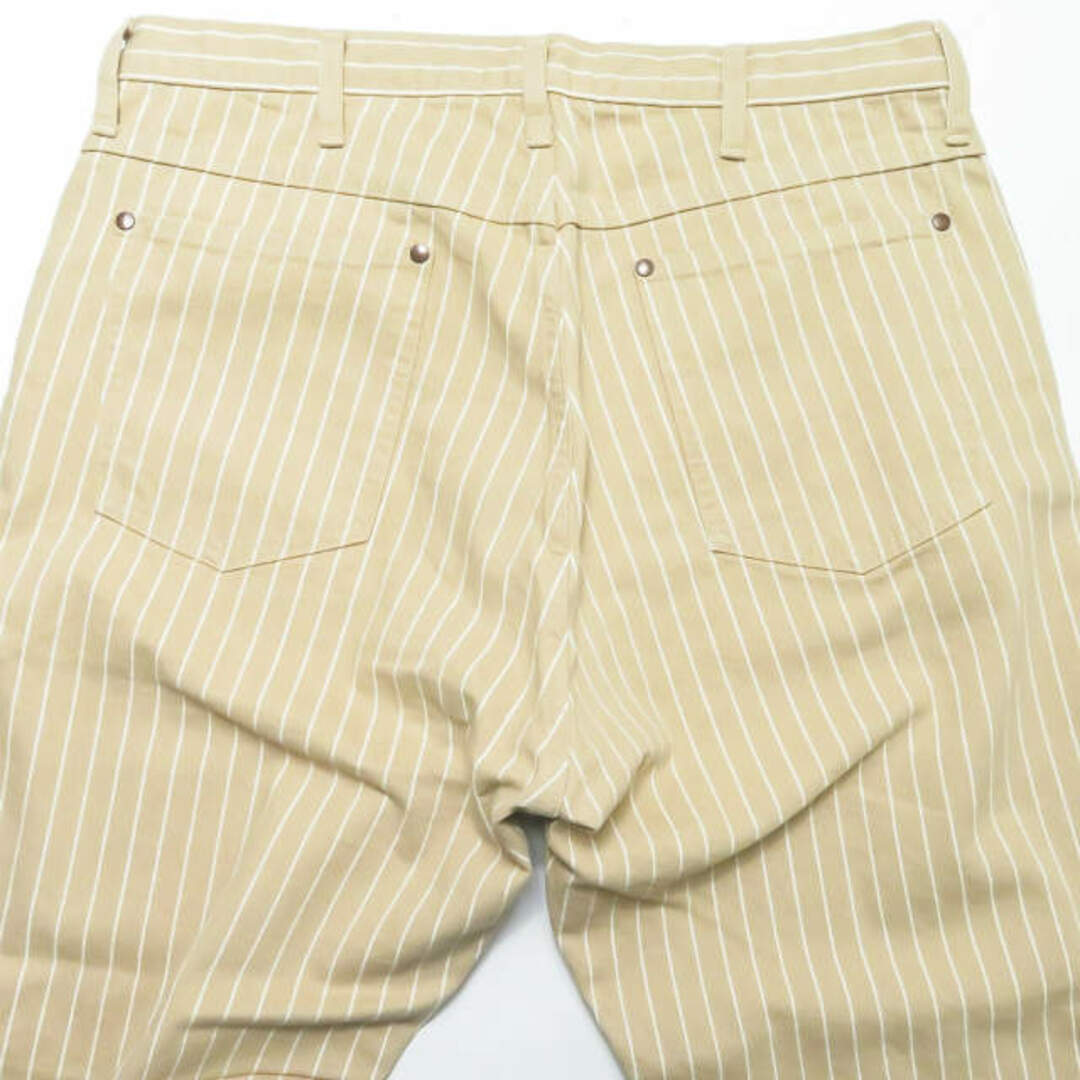 UNUSED(アンユーズド)のUNUSED アンユーズド 19SS 日本製 12oz stripe denim pants 12オンス ストライプデニムパンツ UW0757 3 Beige/White コットン 5ポケット ボトムス【新古品】【中古】【UNUSED】 メンズのパンツ(デニム/ジーンズ)の商品写真