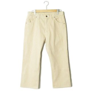 アンユーズド(UNUSED)のUNUSED アンユーズド 19SS 日本製 12oz stripe denim pants 12オンス ストライプデニムパンツ UW0757 3 Beige/White コットン 5ポケット ボトムス【新古品】【中古】【UNUSED】(デニム/ジーンズ)