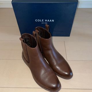 コールハーン(Cole Haan)のコールハーン　本革　サイドゴアブーツ ショートブーツ 7B　24cm(ブーツ)