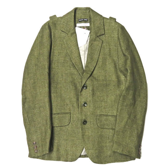 FRANK LEDER フランクリーダー 15SS Green Linen Jacket グリーンリネンジャケット 0512053 XS 3B テーラード バックストラップ アウター【新古品】【FRANK LEDER】