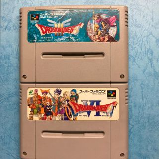 スーパーファミコン(スーパーファミコン)のSFCソフト　ドラゴンクエストⅢ.Ⅵセット(家庭用ゲームソフト)