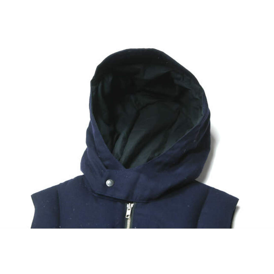 Engineered Garments エンジニアードガーメンツ カナダ製 Hooded Down Vest 700Fill フーデッド  ホワイトグースダウンベスト XS ネイビー アウター【中古】【Engineered Garments】