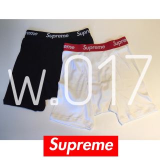 シュプリーム(Supreme)の新品★Sサイズ パンツ 白黒(ボクサーパンツ)