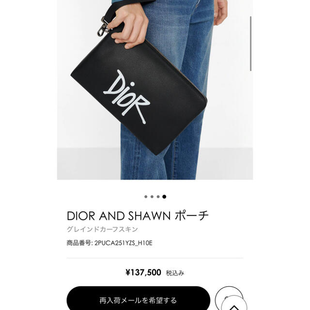 Christian Dior(クリスチャンディオール)のマッティボーイ専用 DIOR AND SHAWN ポーチ メンズのバッグ(セカンドバッグ/クラッチバッグ)の商品写真