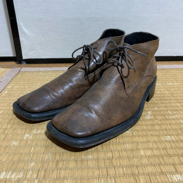 日本製 arlfredoBANNISTER square toe shoes