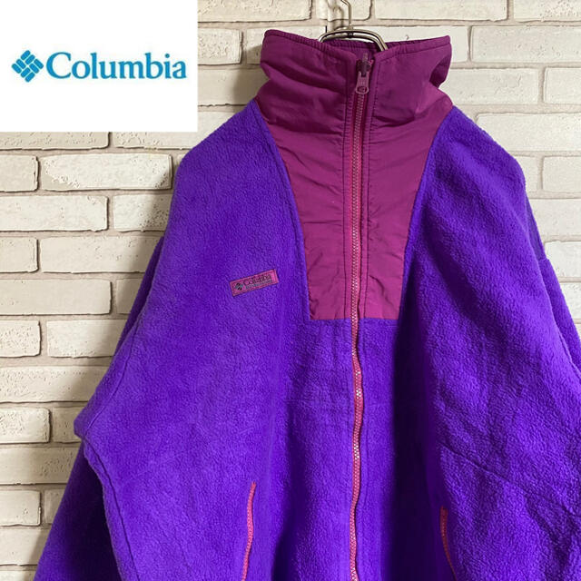 Columbia(コロンビア)の90s 古着 コロンビア ハーフジップ フリース USA製 ビッグシルエット レディースのジャケット/アウター(ブルゾン)の商品写真