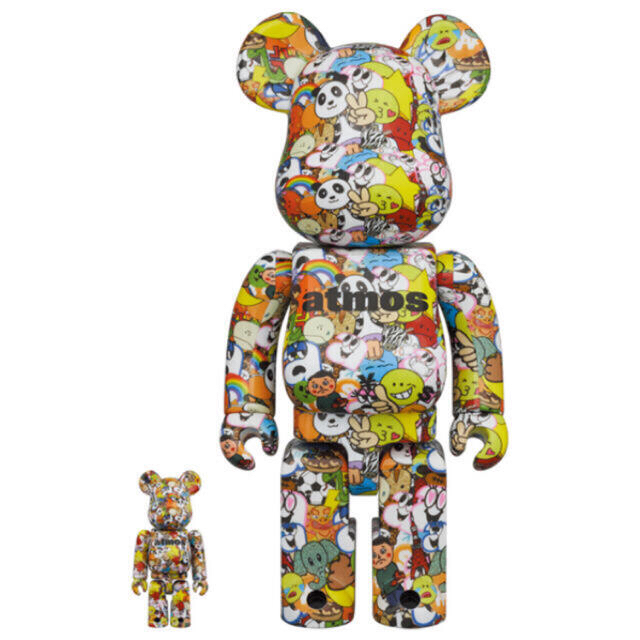 MEDICOM TOY(メディコムトイ)のBE@RBRICK atmos x EMOJI 100% & 400%  エンタメ/ホビーのフィギュア(その他)の商品写真