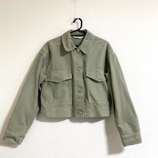 ザラ(ZARA)の【shi108 様専用】ZARA ミリタリージャケット デニムジャケット(ミリタリージャケット)