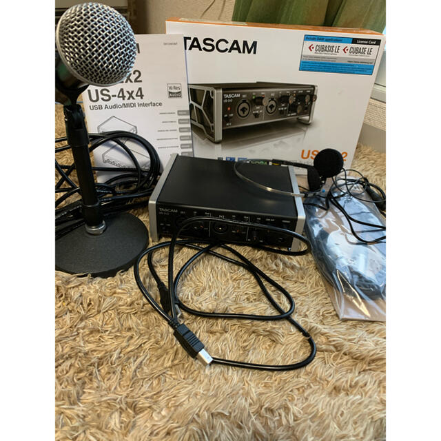 TASCAM US 2x2 オーディオインターフェース+マイクセット www
