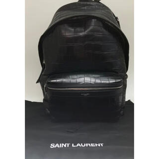 サンローラン(Saint Laurent)のサンローラン　SAINTLAURENT クロコ型　リュック　バッグパック　新品(バッグパック/リュック)