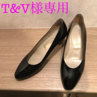 ヨシノヤ(吉野家)の【T&Vさま専用】【銀座ヨシノヤ】フォーマルシューズ　黒(ハイヒール/パンプス)