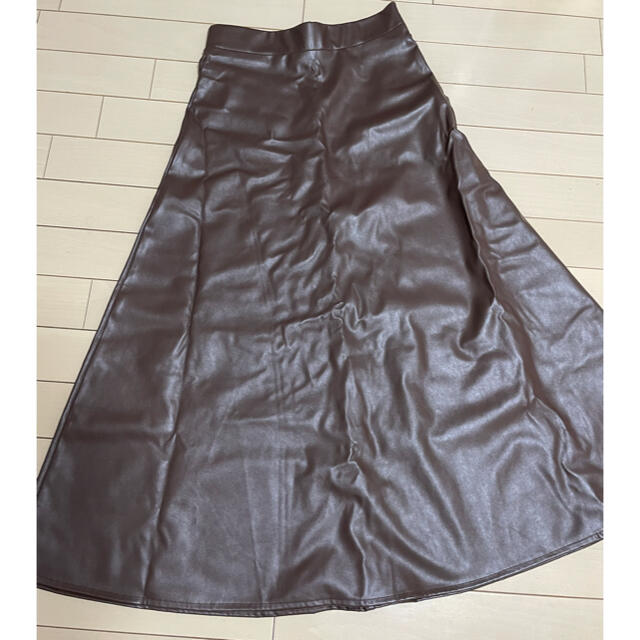 GRL(グレイル)の【専売】GRLレザーフレアスカート レディースのスカート(ロングスカート)の商品写真