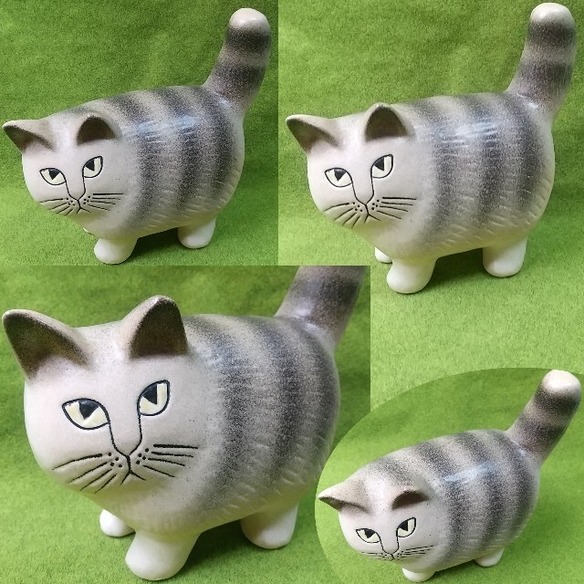 リサ・ラーソン モア ブラウン 猫の置物 陶器 北欧雑貨