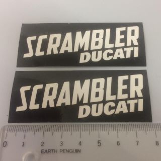 ドゥカティ(Ducati)のDUCATI SCRAMBLER スクランブラー ステッカー2枚セット(ステッカー)