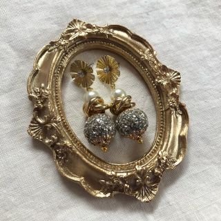 サンタモニカ(Santa Monica)のgold flower__silver(ピアス)