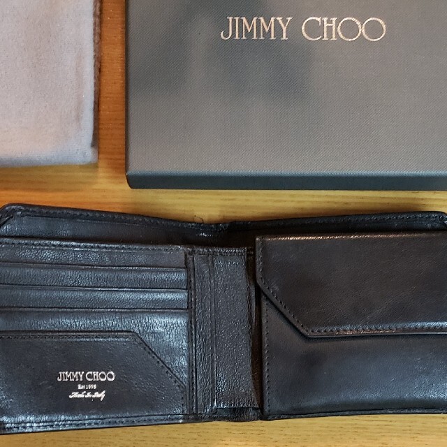 JIMMY CHOO(ジミーチュウ)のJIMMY CHOOスタースタッズレザー2つ折り財布 メンズのファッション小物(折り財布)の商品写真
