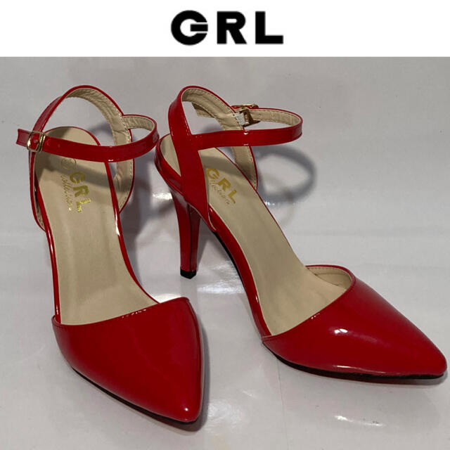 GRL(グレイル)のGRL グレイル　新品　ストラップポインテッドトゥパンプス　23.5 ヒール　 レディースの靴/シューズ(ハイヒール/パンプス)の商品写真