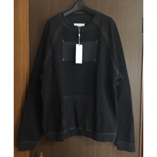 マルタンマルジェラ(Maison Martin Margiela)の黒44新品 メゾン マルジェラ Memory 4ステッチ スウェット ブラック(スウェット)