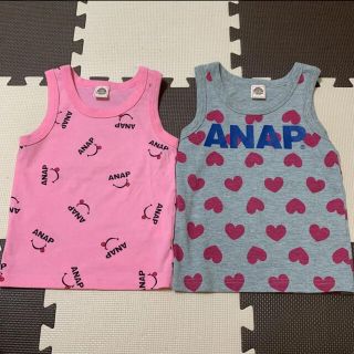 アナップキッズ(ANAP Kids)の未使用　アナップキッズ　タンクトップ　2枚セット(Tシャツ/カットソー)