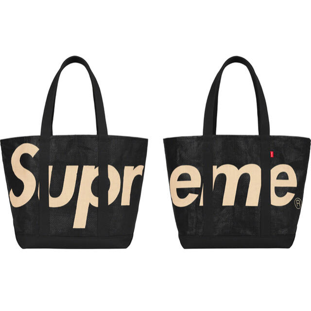 Supreme Raffia Tote トートバッグ ブラック