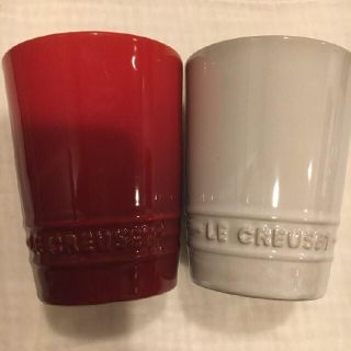 ルクルーゼ(LE CREUSET)のLe Creuset 食器 湯のみ マグカップ 夫婦 紅白(食器)