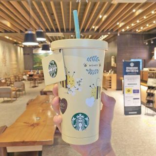 スターバックスコーヒー(Starbucks Coffee)の★韓国スタバ★バレンタインMD★限定★SSハニーラブコールドカップ(タンブラー)