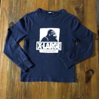 エクストララージ(XLARGE)のXLARGE 紺　長袖ティシャツ(Tシャツ/カットソー)