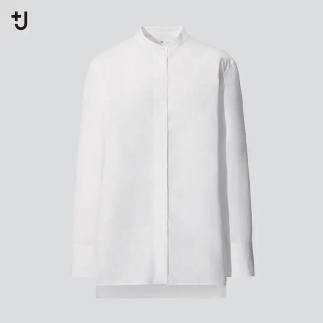 UNIQLO(ユニクロ)のユニクロ +J スーピマコットンスタンドカラーシャツ S レディースのトップス(シャツ/ブラウス(長袖/七分))の商品写真
