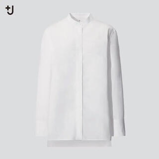 ユニクロ(UNIQLO)のユニクロ +J スーピマコットンスタンドカラーシャツ S(シャツ/ブラウス(長袖/七分))