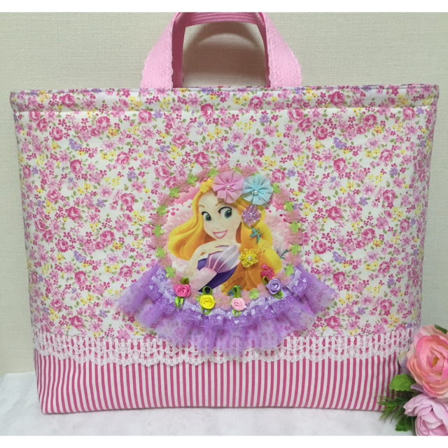 ディズニー♡プリンセス♡ラプンツェルレッスンバッグ  キッズ/ベビー/マタニティのこども用バッグ(レッスンバッグ)の商品写真