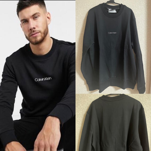 【新品】Calvin Klein スウェット 海外サイズのSサイズMモデルの身長