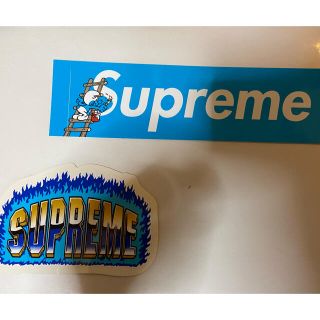 シュプリーム(Supreme)のSupreme ステッカー　2枚セット　smurfs(その他)