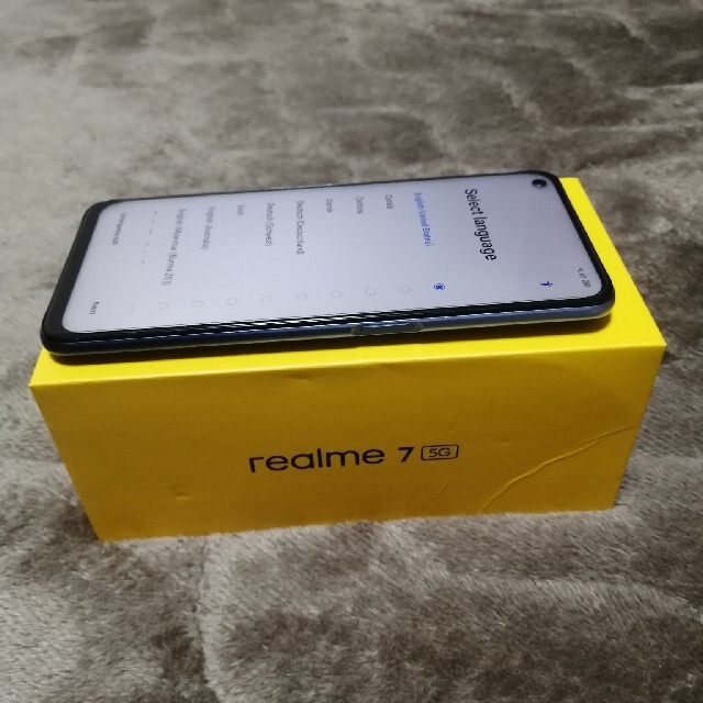 realme7　5g　blue　6gb 128