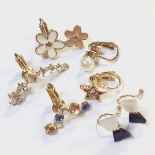 イヤーカフ&ノンホールピアス 6点セット(イヤーカフ)