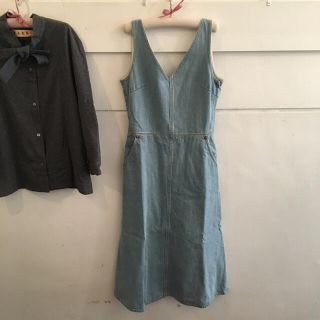 ロンハーマン(Ron Herman)の最終価格💙💙R.H. vintage dnim onepiece.(ひざ丈ワンピース)