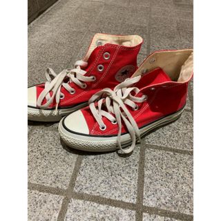 コンバース(CONVERSE)のコンバース オールスター ハイカット　レッド　赤　22.5(スニーカー)