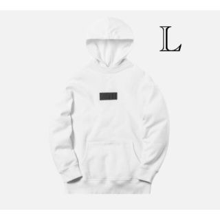 特価先着順！KITH classic logo hoodie white L(パーカー)