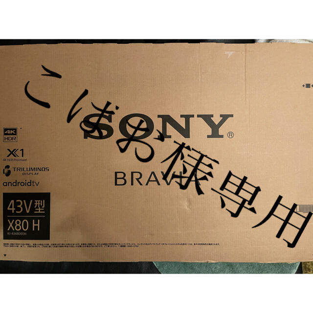 魅了 SONY KJ-43X8000H テレビ - kajal.pl