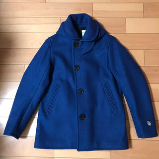 オーシバル(ORCIVAL)のORCIVAL/オーシバル　メルトンフードジャケット　ブルー　サイズ1 美品です(ピーコート)