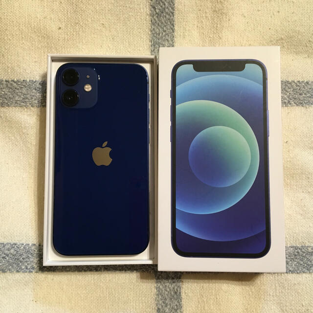 Apple - iphone 12mini 64GB ブルー simフリーDangchi