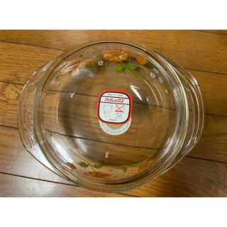 パイレックス(Pyrex)のパイレックス　ガラス鍋　レトロ(鍋/フライパン)