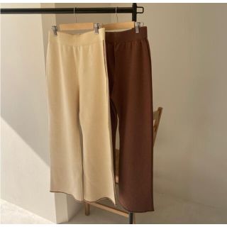 トゥデイフル(TODAYFUL)のyuri様　lawgy original line knit pants(カジュアルパンツ)