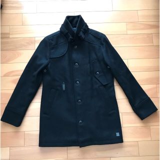 ジースター(G-STAR RAW)のpiro様専用　G-STAR RAWジースターロウ　濃紺ウールコート　美品(ステンカラーコート)