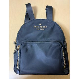 ケイトスペードニューヨーク(kate spade new york)の[こむぎ様専用]  kate spade 黒 リュック(リュック/バックパック)