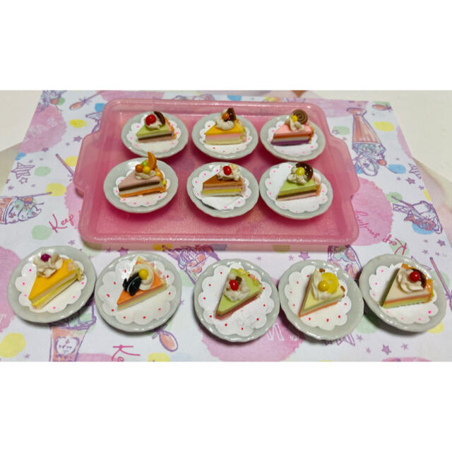 ミニチュア ケーキセット デザート ハンドメイド 食品サンプル ドールハウスの通販 By Eminishop ラクマ