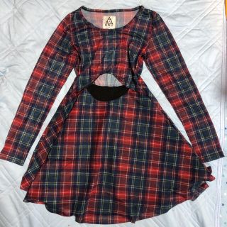 unif チェック ワンピース ドレス
