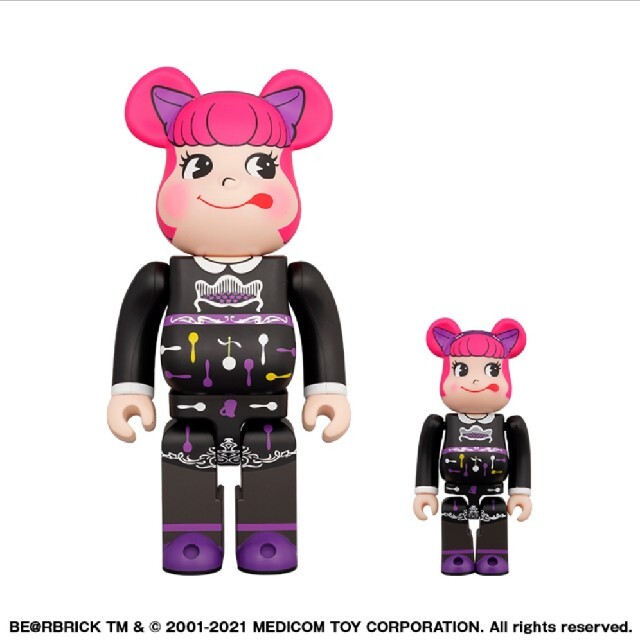 当選品 BE@RBRICK ANNA SUI × ペコラ 100％ u0026 400％のサムネイル