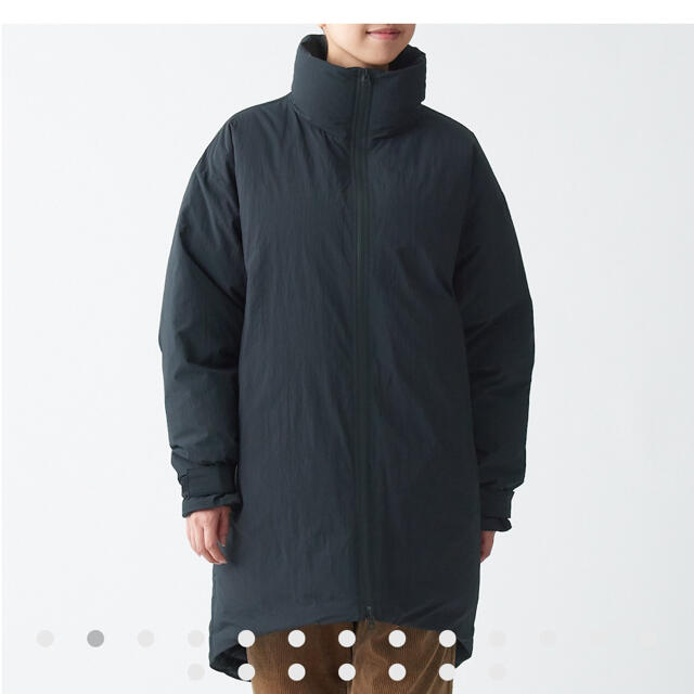 セットアップ MUJI (無印良品) - 無印 撥水ダウンコート S~M・黒の